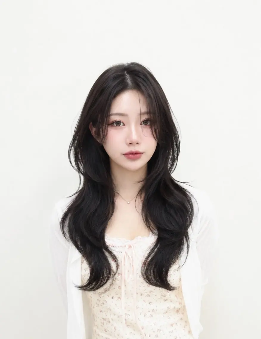 ロング maa /艶カラー/韓国系のヘアスタイル
