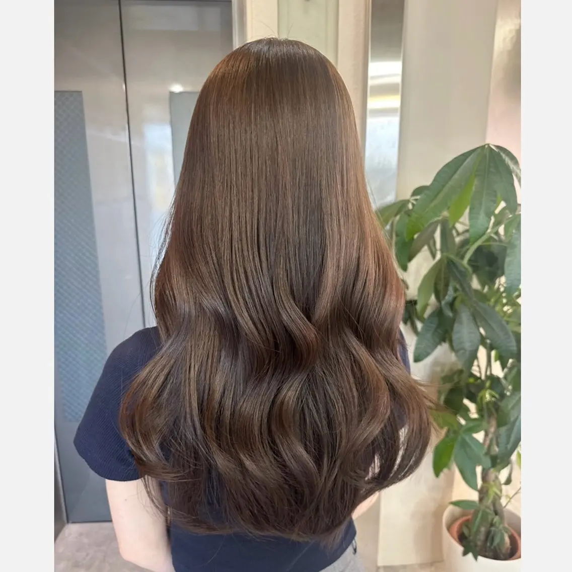 ロング カラー カット ヘアカラー トリートメント 加藤 杏のヘアスタイル