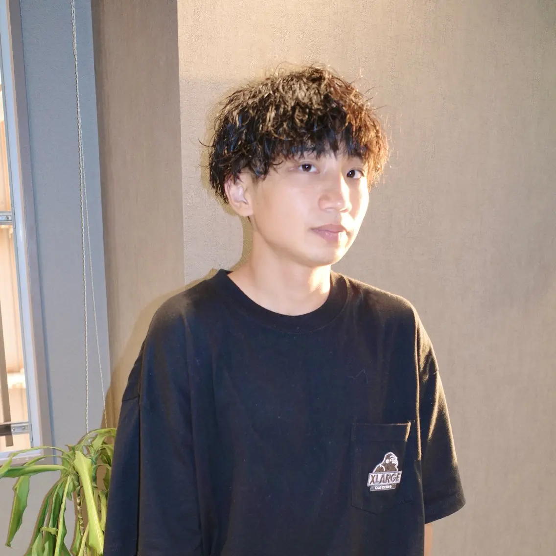 メンズ マッシュ メンズパーマ 波巻きパーマ カット パーマ ヨシカワ タツキのヘアスタイル
