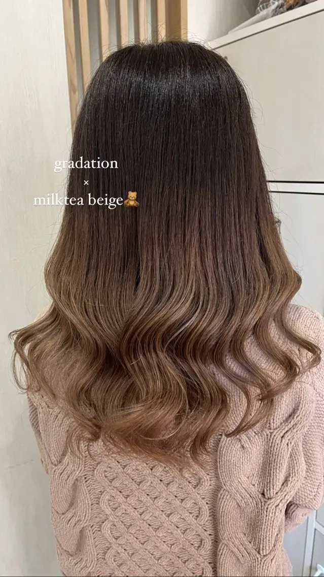 ロング カラー ヘアカラー トリートメント ♡🎀垢抜け透明感 カラーaomi🐇♡のヘアスタイル