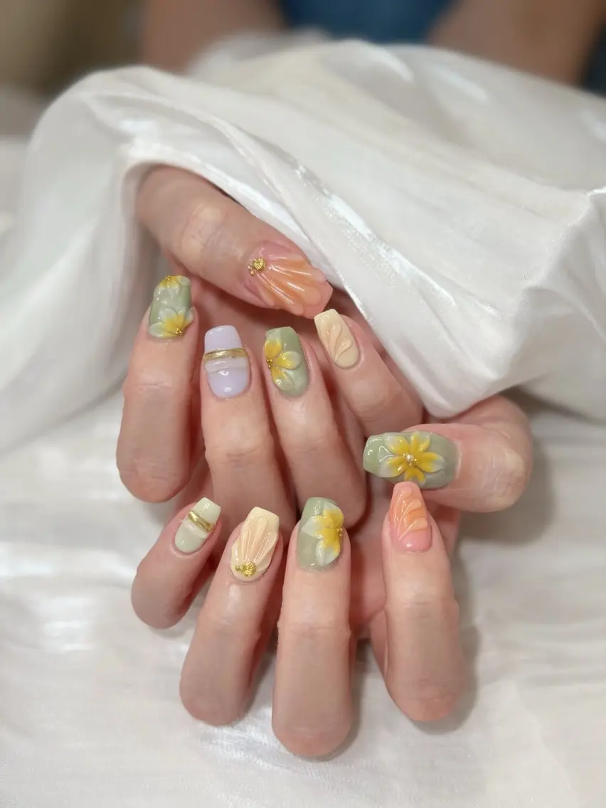 ネイル ハンドネイル ハンドケア Brillant🩵 三軒茶屋のネイルデザイン