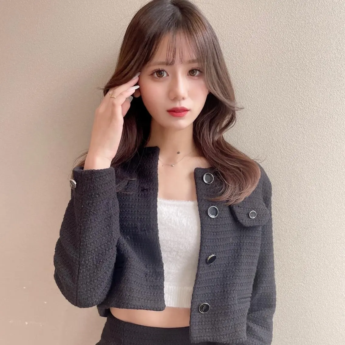 セミロング 似合わせカット 石山 洸平のヘアスタイル