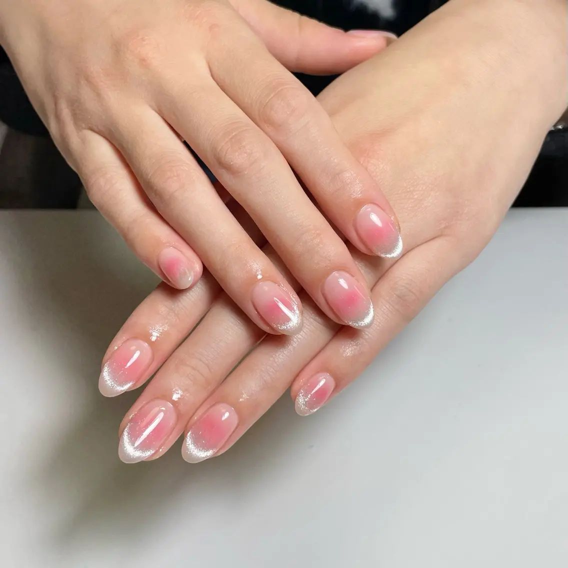 ネイル チークネイル ハンドネイル By moonネイル 🌷ワンホン/韓国風のネイルデザイン