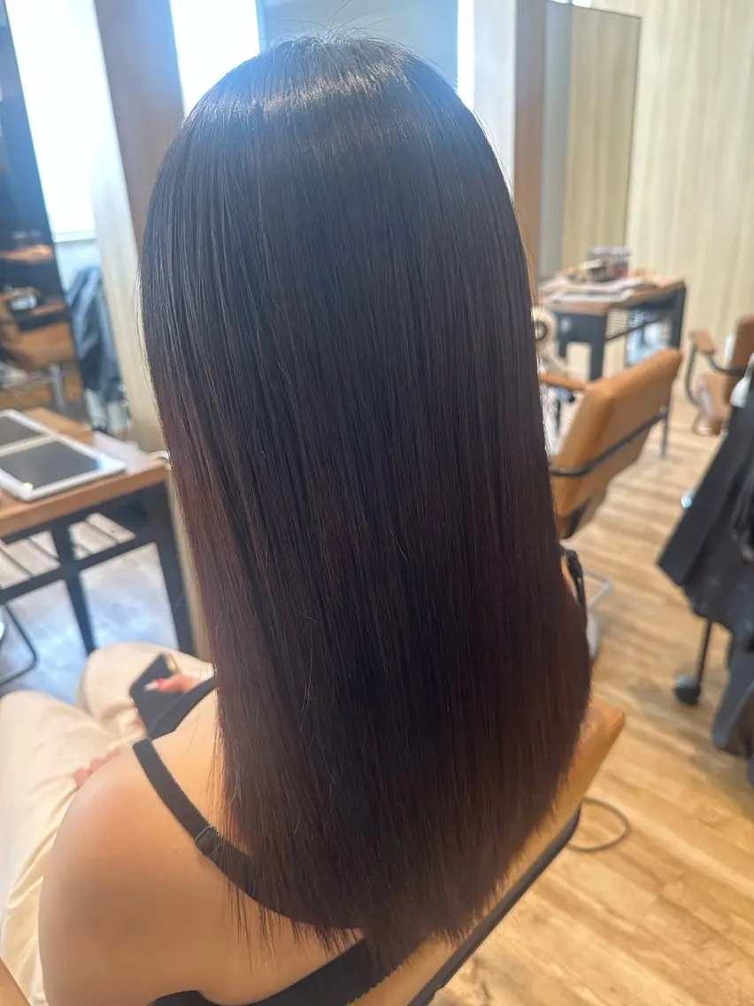 ミディアム パーマ 縮毛矯正 ✨✂️Nori ✂️✨のヘアスタイル