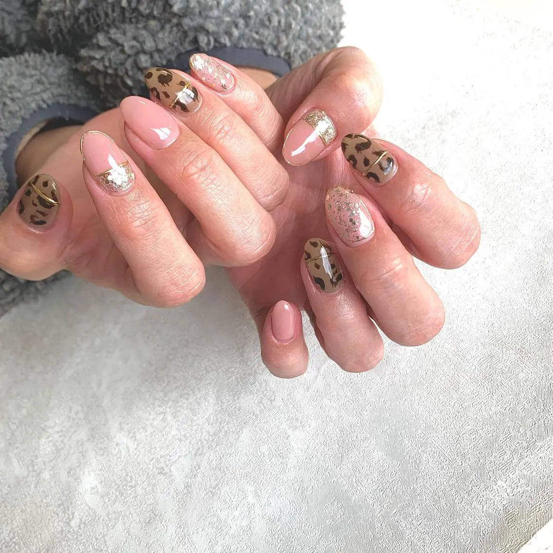 セミロング gypsophila 野村のネイルデザイン