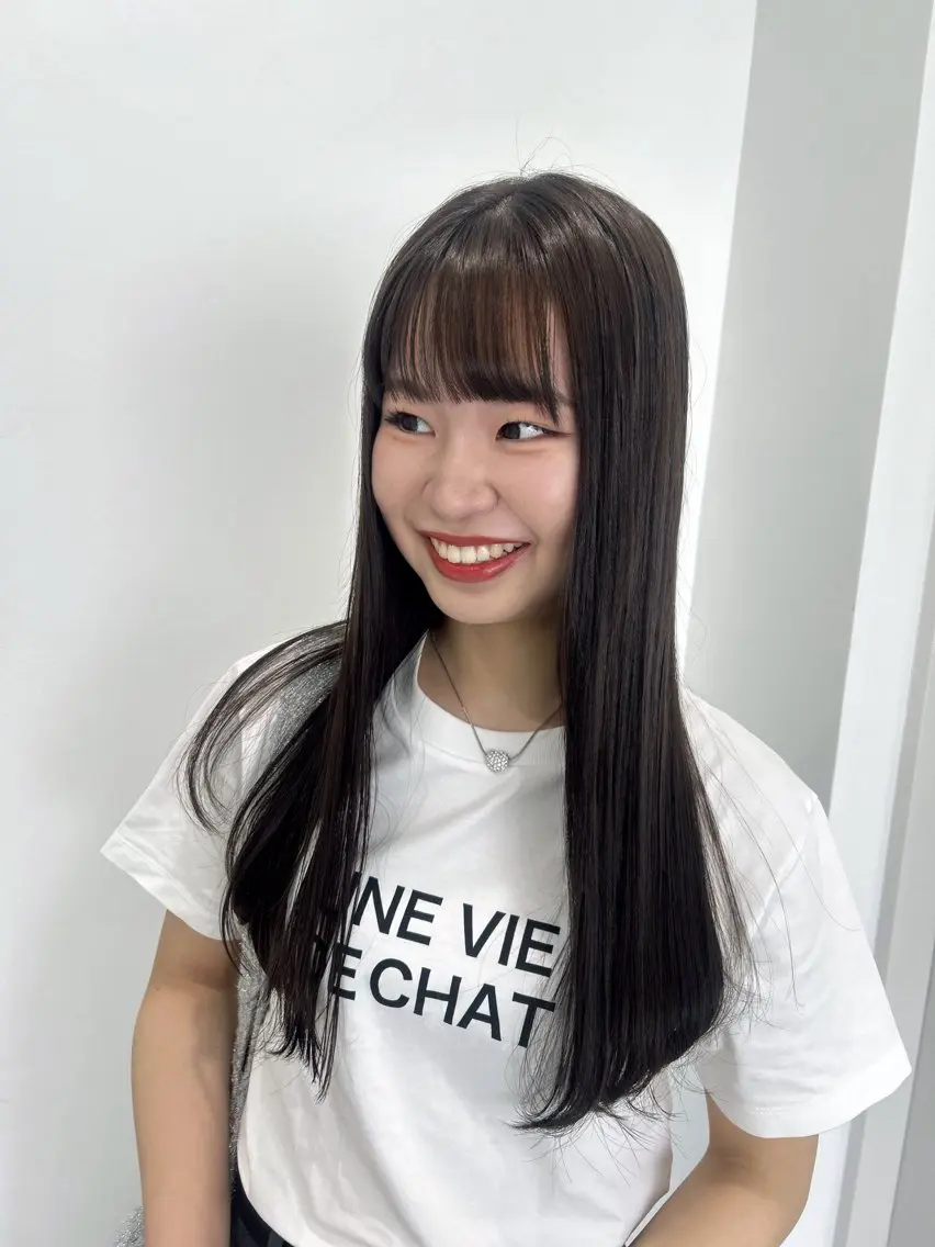 ロング カラー 愛結 暖色カラー🎀🩰のヘアスタイル