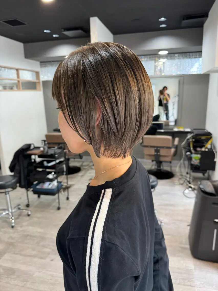 ショート ハイライト/髪質改善 ans/黒木 和大のヘアスタイル