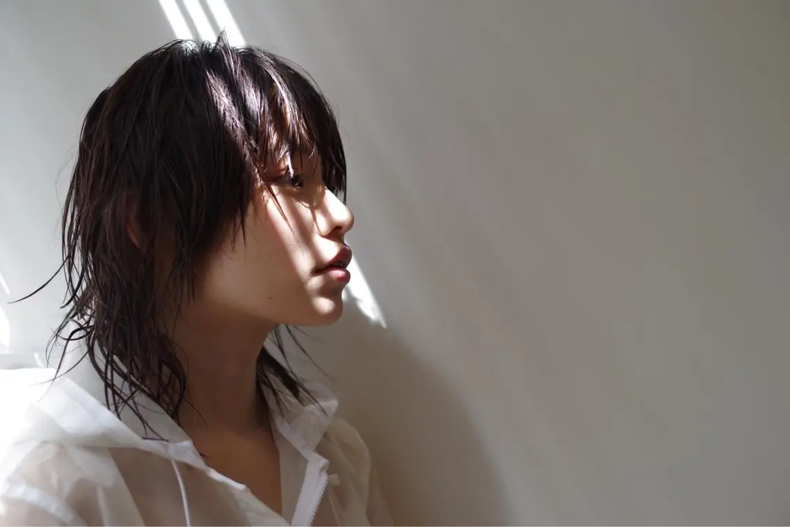 ミディアム カラー パーマ ヘアアレンジ メンズ キッズ ネイル マツエク・マツパ メンズウルフカット アディクシーカラー 透明感カラー ボブ ウルフカット 藤井 仁紀のヘアスタイル