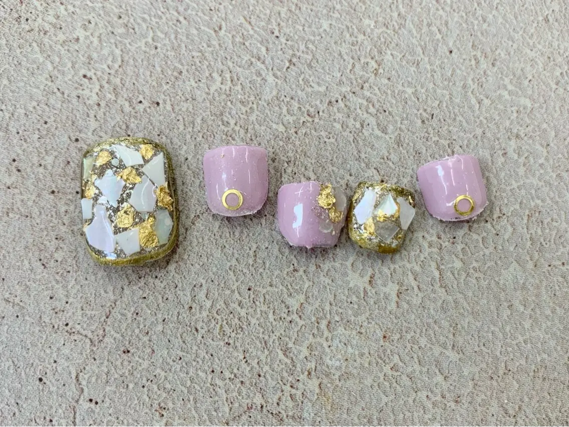 ネイル フットネイル フットネイル nailsalon -Lien-のネイルデザイン
