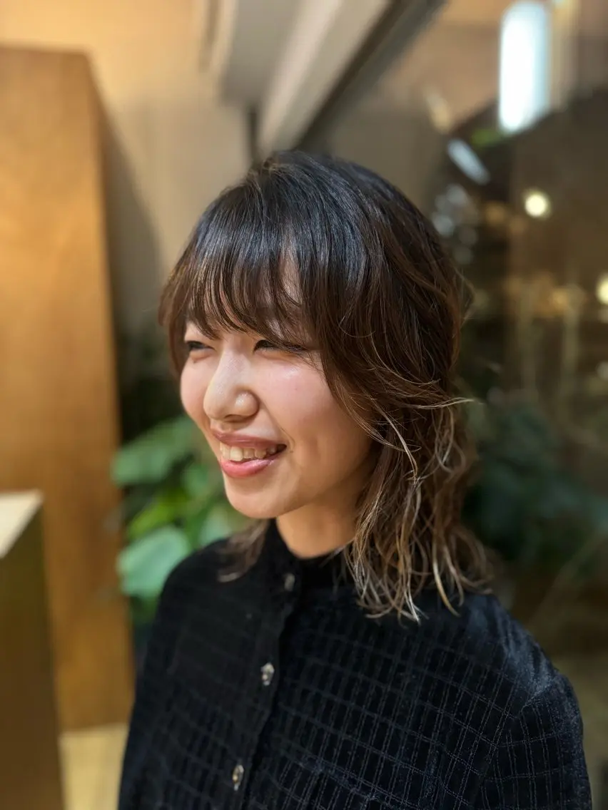 パーマ 🌱艶髪ストレート✨ 🦖せりか🦖のヘアスタイル