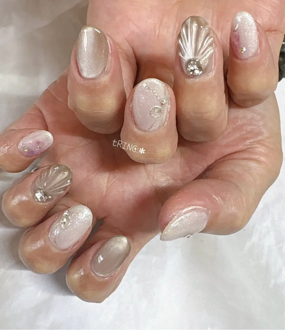 ネイル ハンドネイル tRING* しいの木台のネイルデザイン