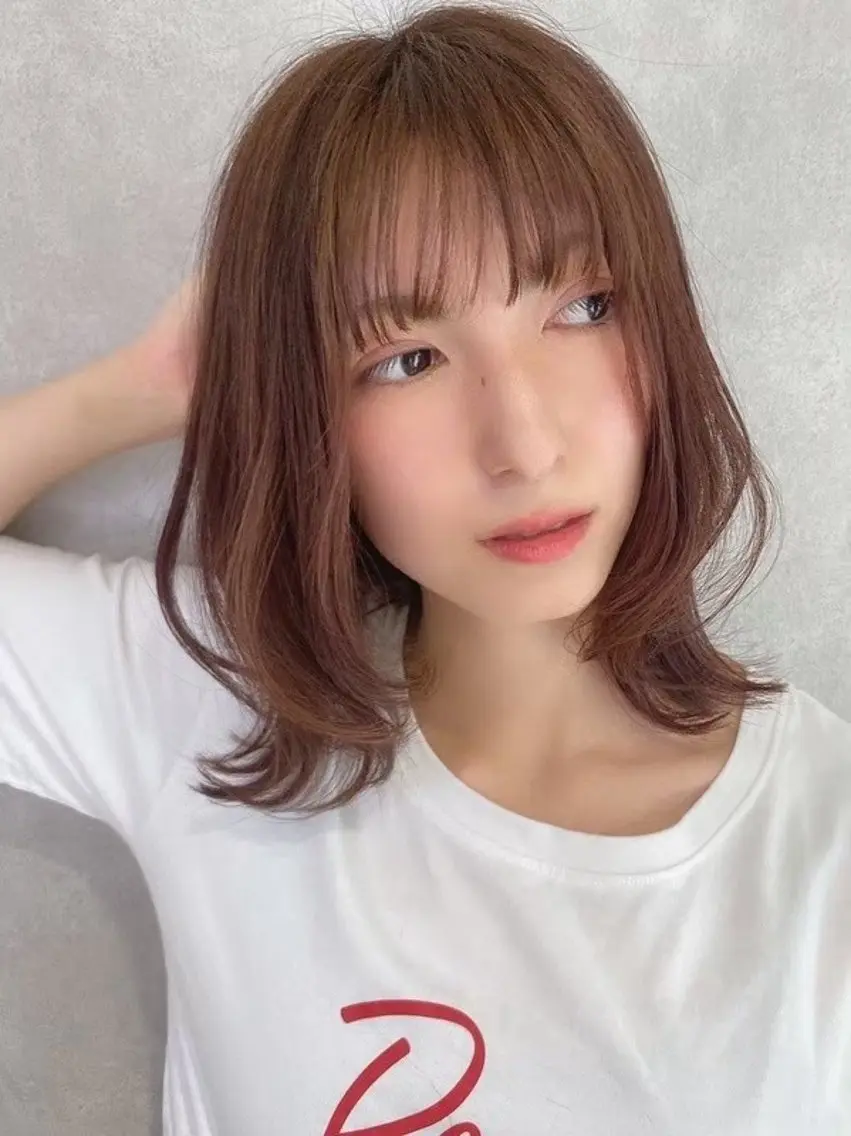 ミディアム カラー 髪質改善 柔らか質感/髪質改善 ⚡️Ren⚡のヘアスタイル