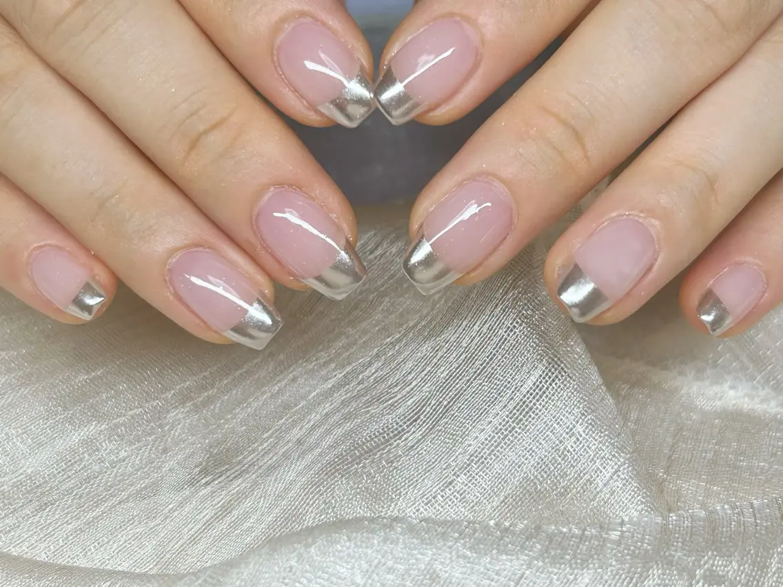 ネイル アートネイル チークネイル 成人式 入学式 長さ出し ハンドネイル Lino Nailのネイルデザイン