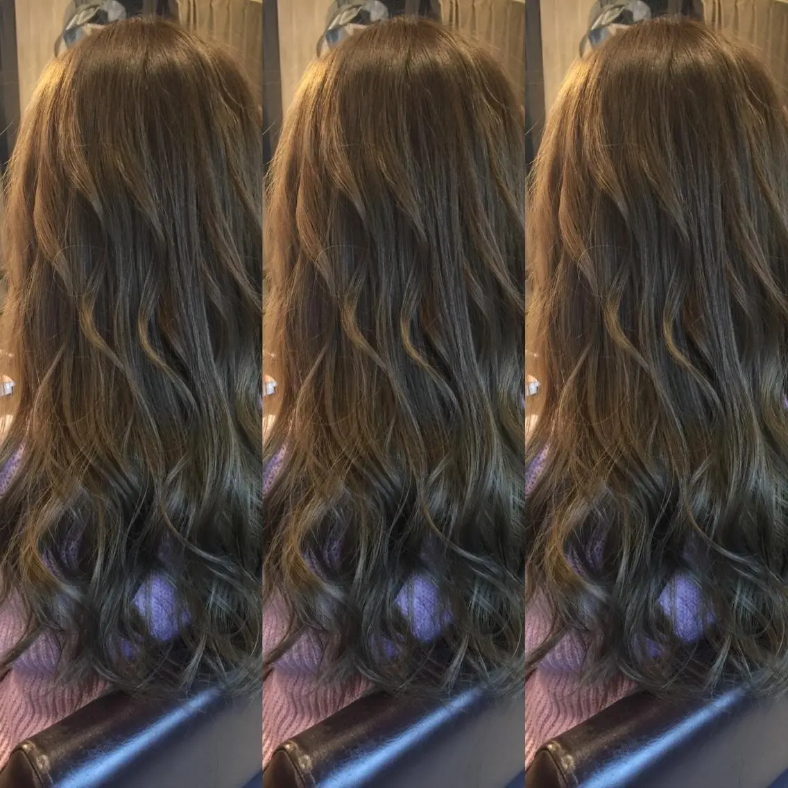 セミロング カラー グレージュ カーキグレージュ 美髪・艶髪特化美容師 RYOJIのヘアスタイル