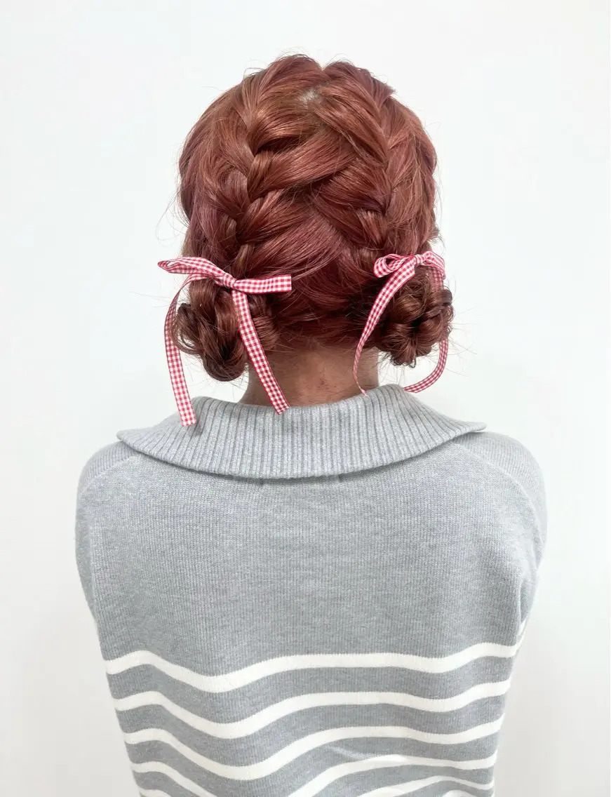 ミディアム ヘアアレンジ ヘアセット ヘアセットサロン /上坪愛美のヘアスタイル