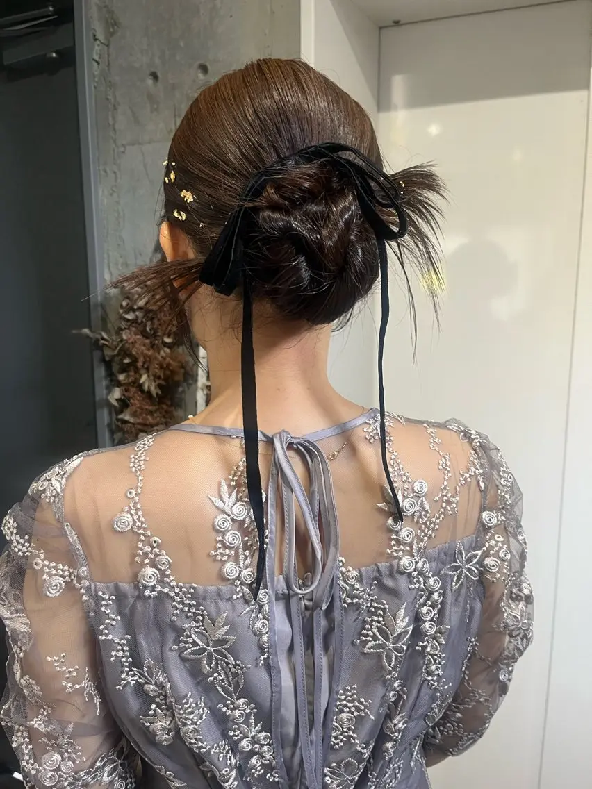 ロング ヘアアレンジ ヘアセット 駅チカ【ali'i】 アリイ花崎友美☘のヘアスタイル