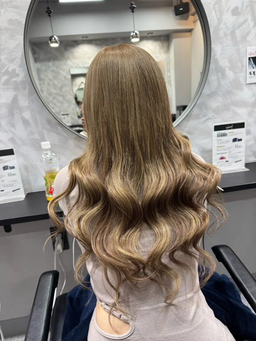 セミロング ボブ エクステ レイヤーカット ヘアカラー トリートメント エクステ 👑最高級エクステ 👑新宿/タイセイのヘアスタイル