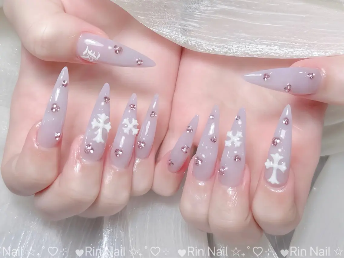 ネイル ブルー ジェルネイル ガーリー グラデーション グリーン ハンドネイル Rin Nail 新大久保店のネイルデザイン