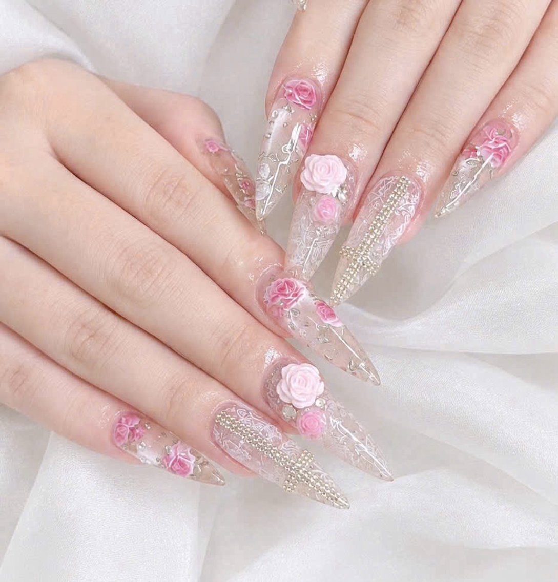 ロング ロング ハンドネイル ハンドケア CHIBI NAIL SALON 船橋のネイルデザイン