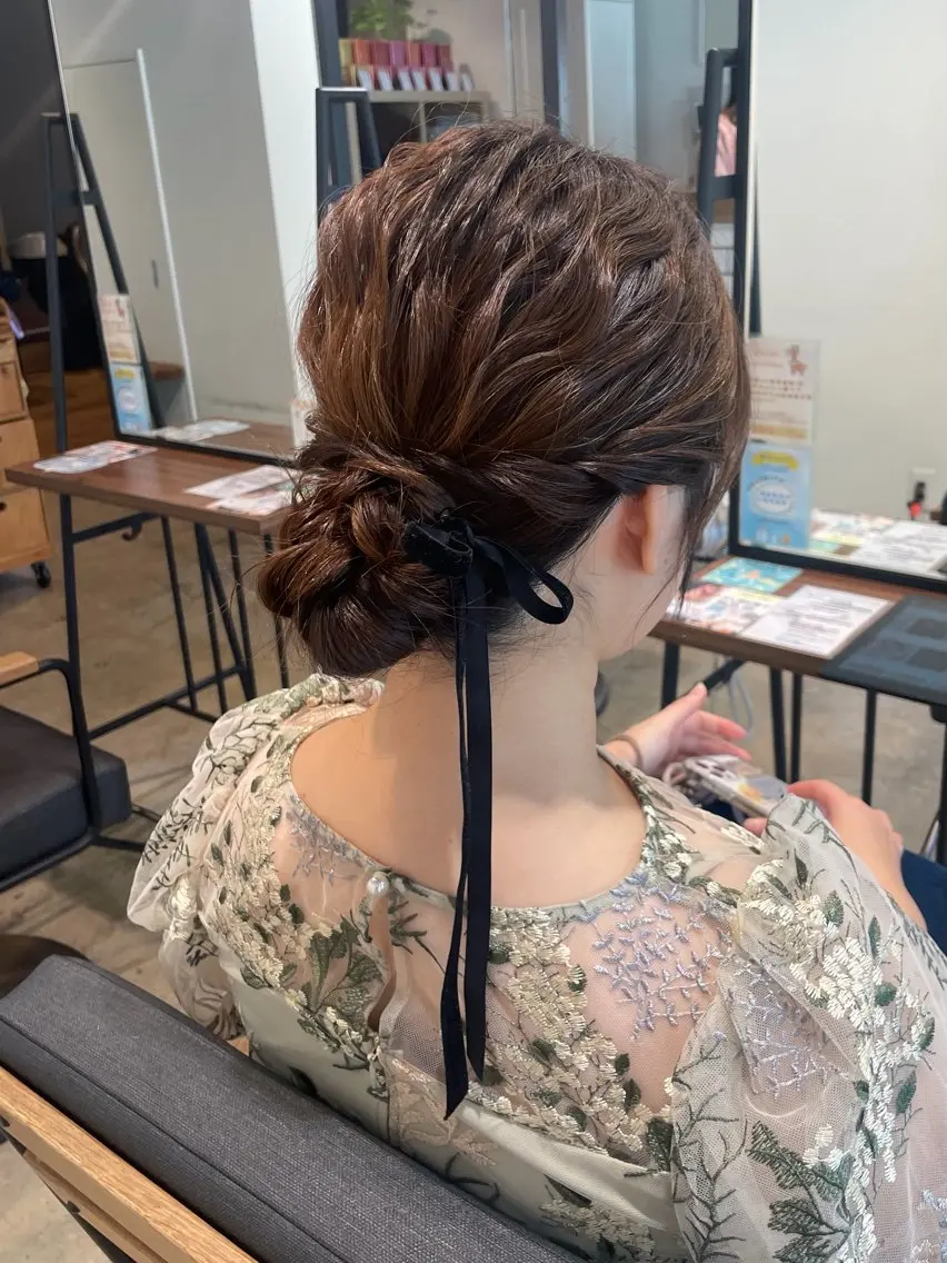 ヘアアレンジ ヘアセット 赤み消し透明感カラー /レイヤー/rinaのヘアスタイル