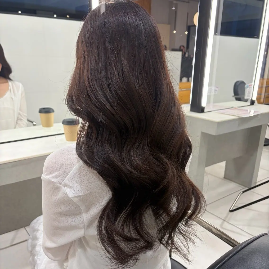 ロング カラー カット ヘアカラー トリートメント 🎀透明感カラー🎀 稲垣至恩🎀のヘアスタイル