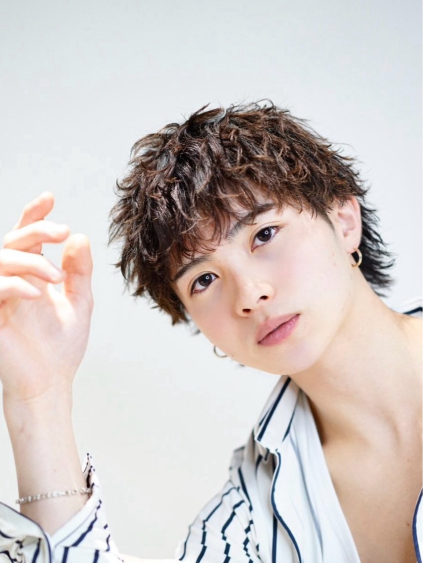ショート パーマ メンズ メンズパーマ スパイキーショート ショートヘア カット パーマ ヘアセット メンズカット職人/ モテ髪/たくみのヘアスタイル