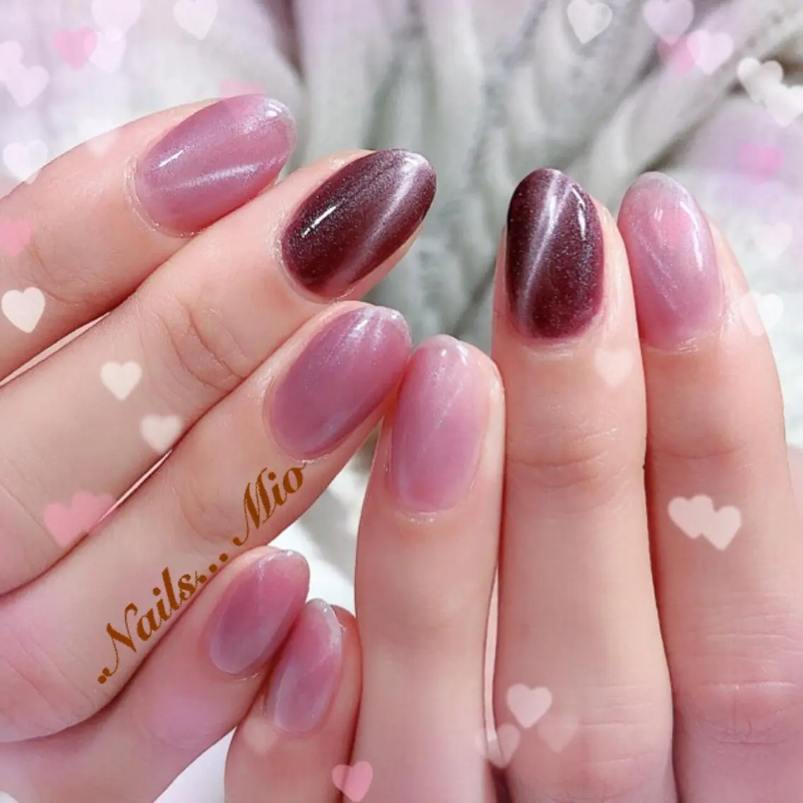 ネイル アートネイル マグネットネイル .Nails Mio 赤羽西ネイルサロンのネイルデザイン