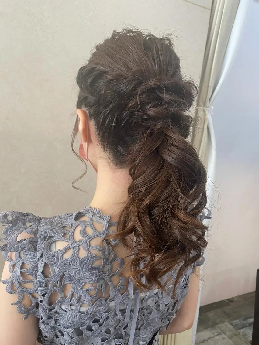 ✨💍結婚式やパーティーなどに💍✨ゆるふわヘアセット☁️✨の写真