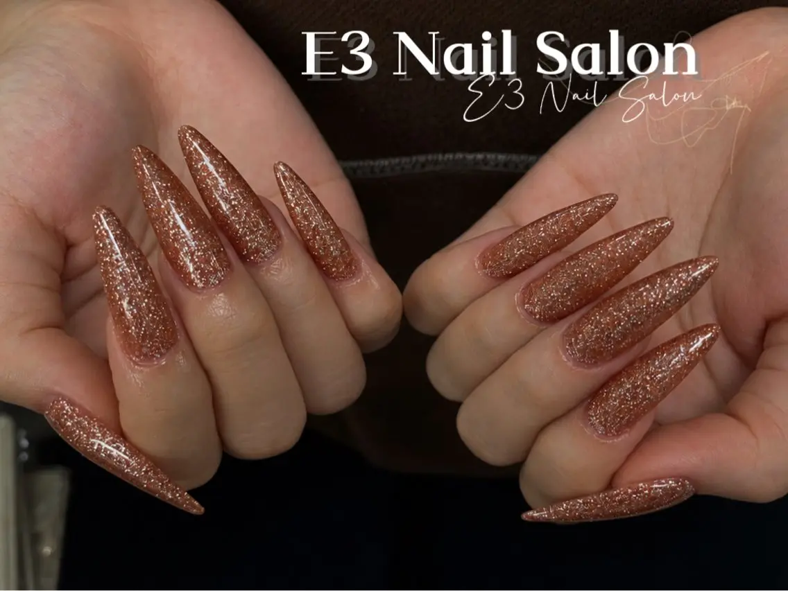 ネイル アニマル柄 オーロラネイル べっ甲ネイル ボルドー ブラウン ハンドネイル E3 Nail Salonのネイルデザイン