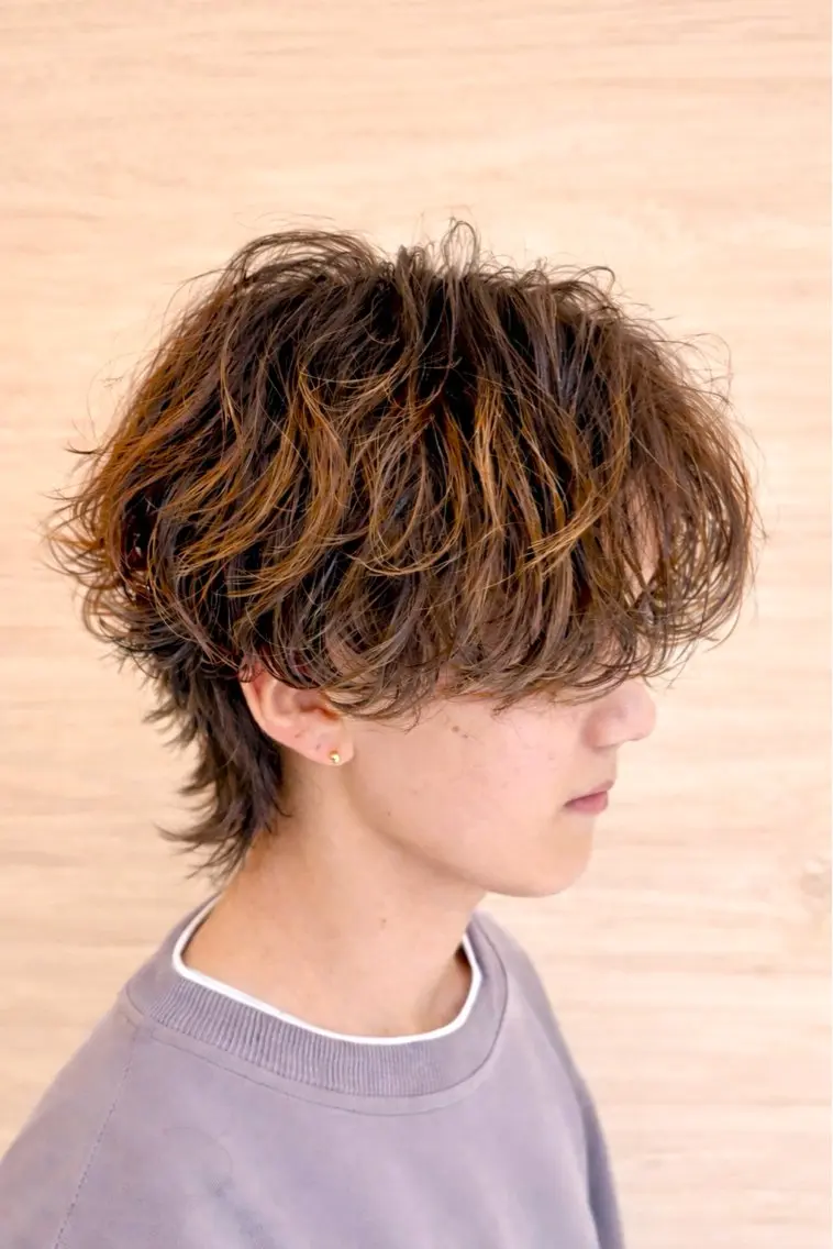 パーマ メンズ メンズパーマ 学生（メンズ向け） 学生 カット パーマ トリートメント 縮毛矯正/パーマ /艶髪/赤松❄️のヘアスタイル