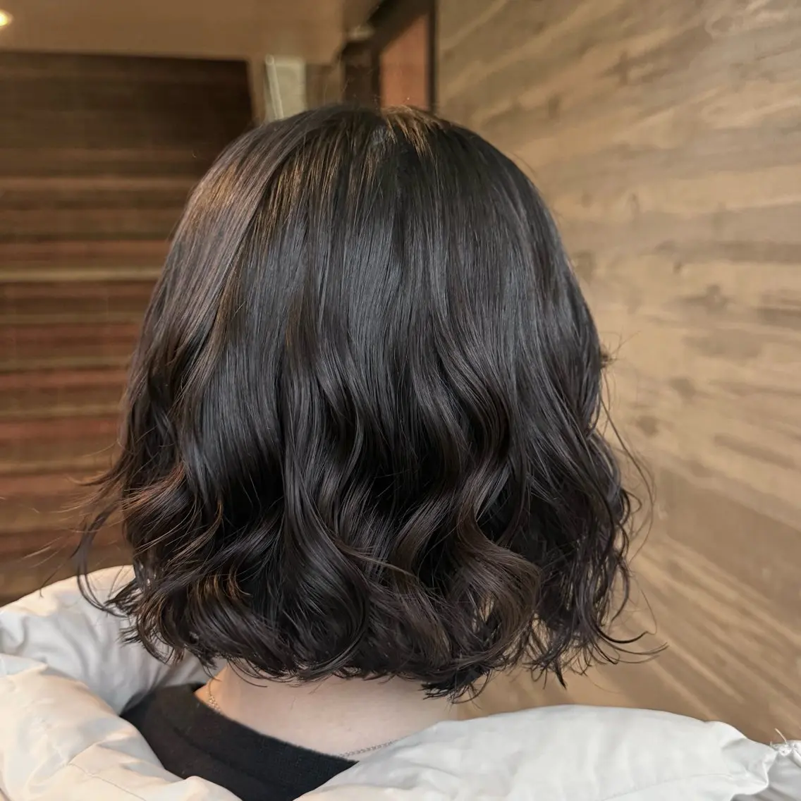 ショート パーマ パーマ 韓国風パーマ🌿コテ 巻き風パーマ/るいのヘアスタイル
