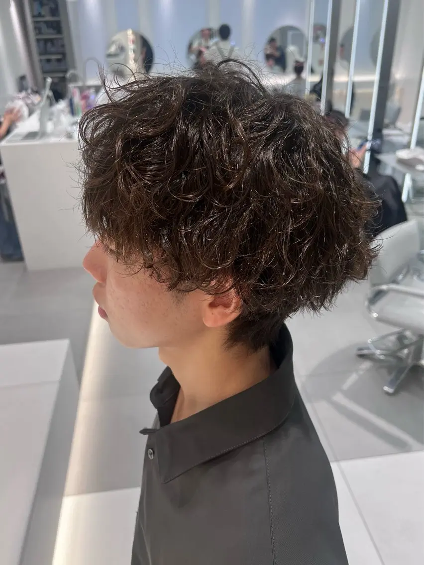 パーマ メンズ カット パーマ 🌈 YUUNA🌈のヘアスタイル