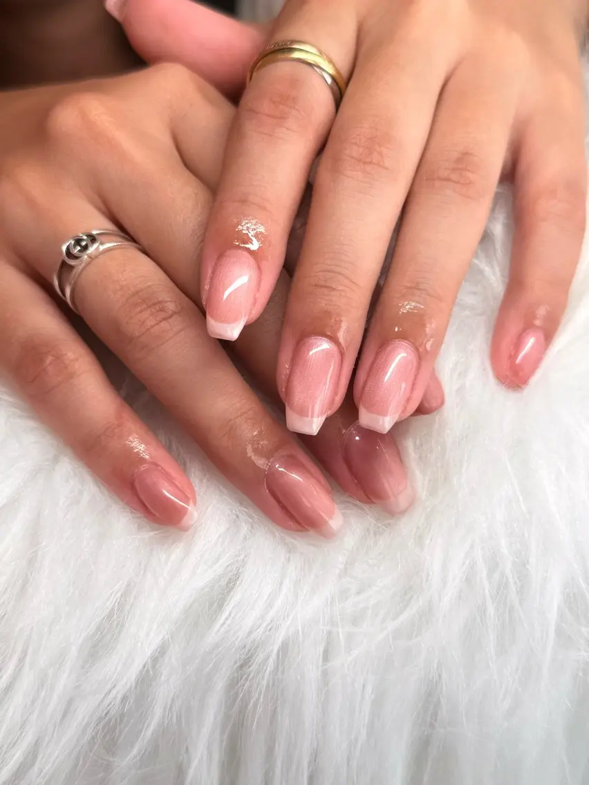 ネイル フレンチネイル マグネットネイル シンプルネイル ホワイト ハンドネイル EvaNails _のネイルデザイン