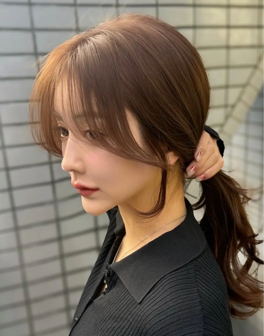 ロング カラー カット ヘアカラー トリートメント 顔まわりの神様✨ 透明感カラー藤嶋秀幸のヘアスタイル