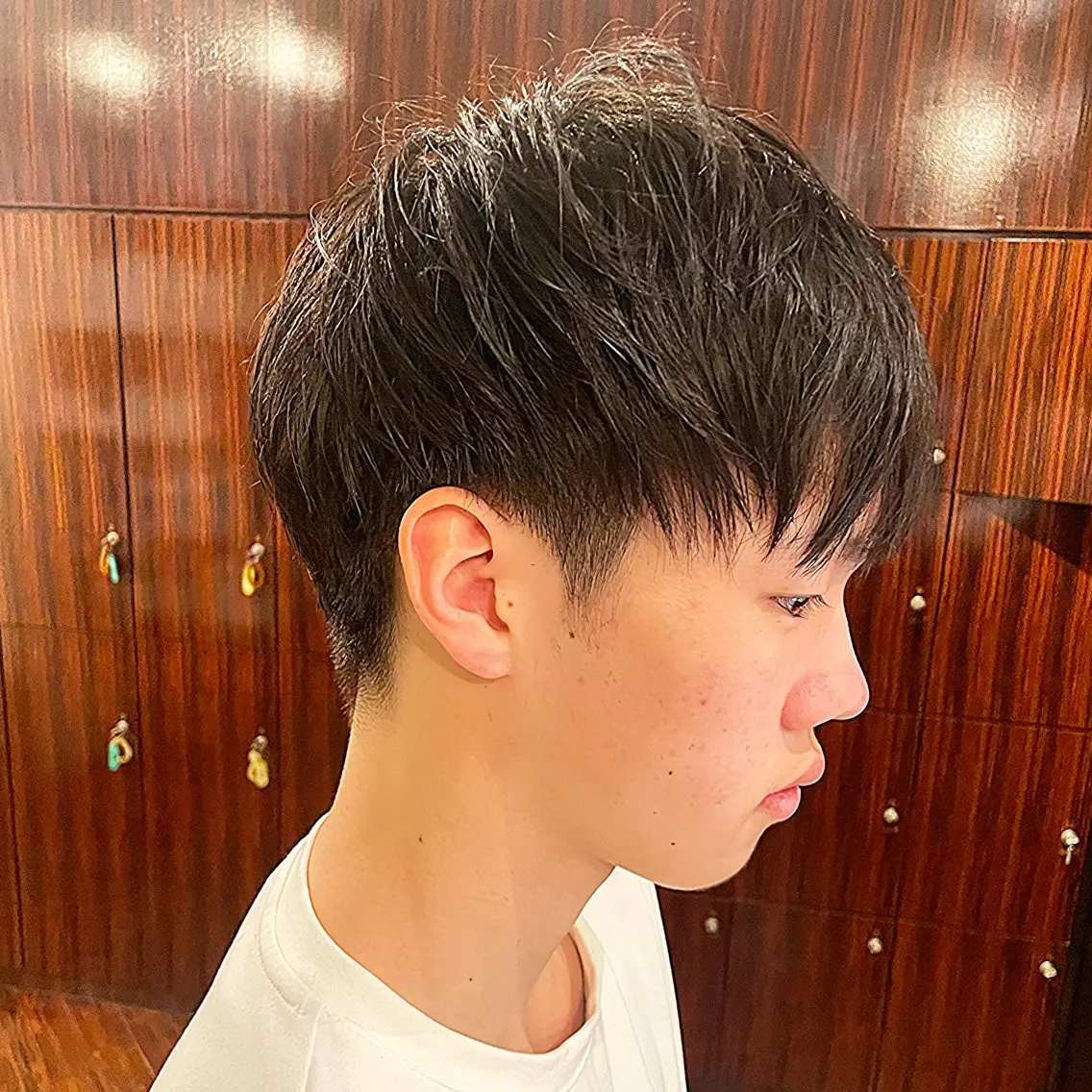 メンズ マッシュ 前さこ 結衣のヘアスタイル