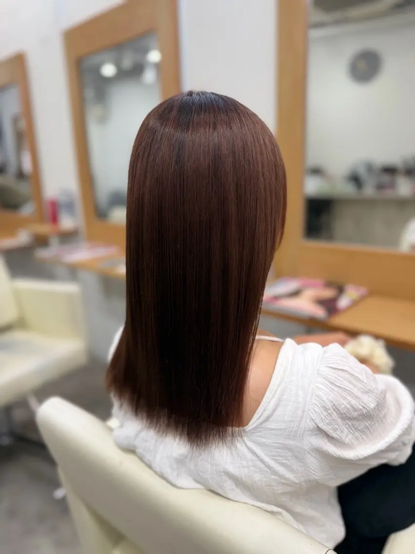 ミディアム 縮毛矯正 松本 柚希のヘアスタイル