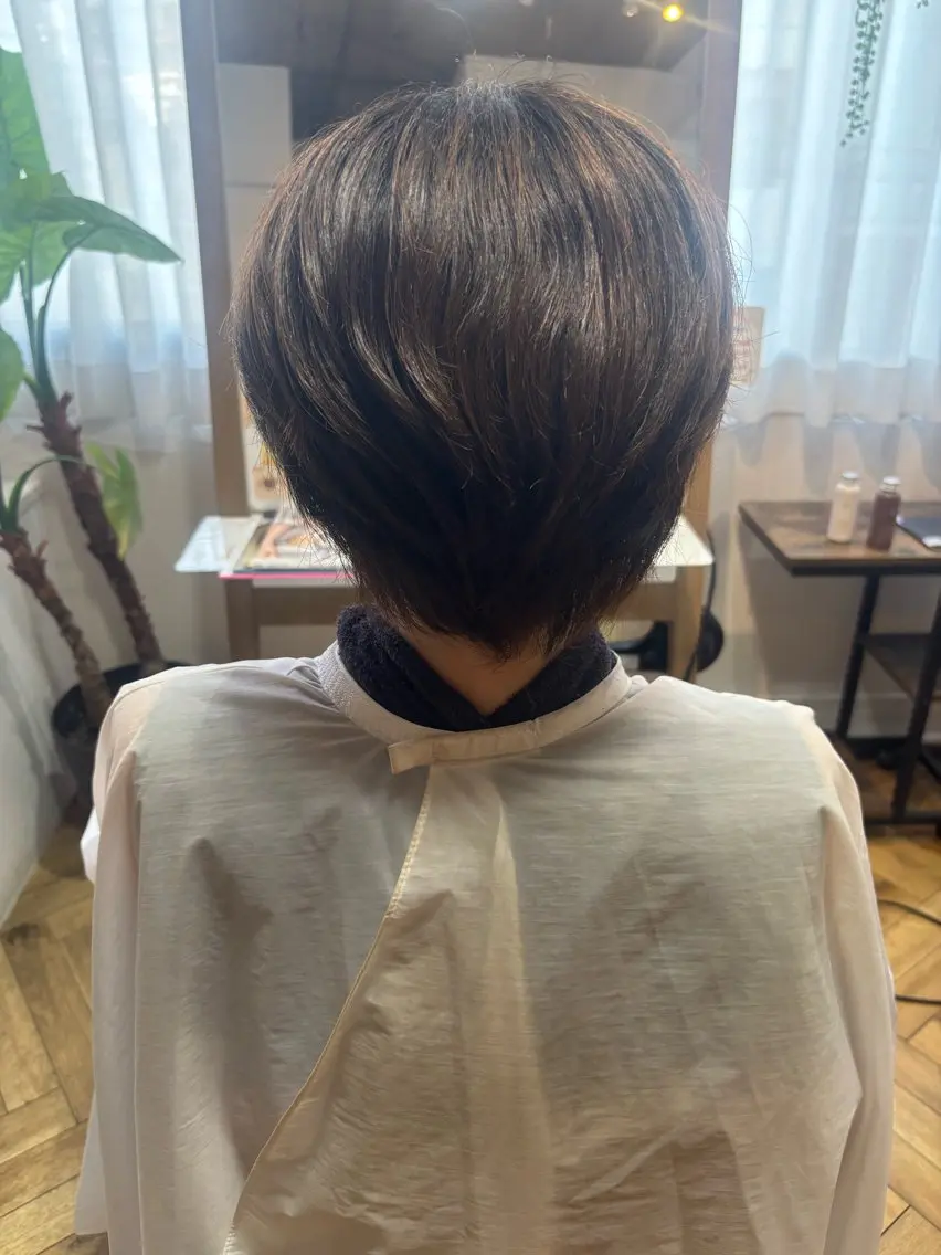 ショート ヘッドスパ 藤原実璃 TR&スパ モデル様募集中のヘアスタイル