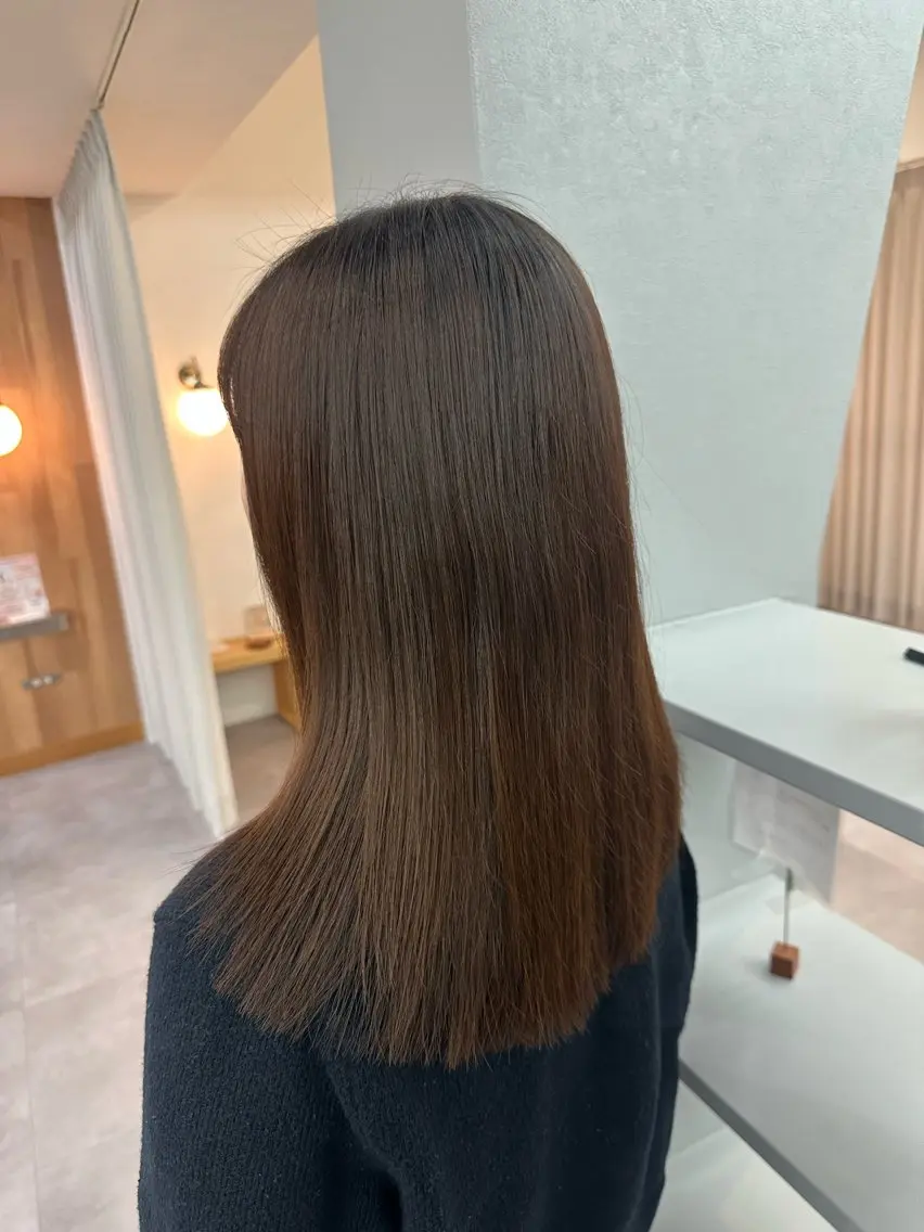 セミロング カット 恩田 遼のヘアスタイル