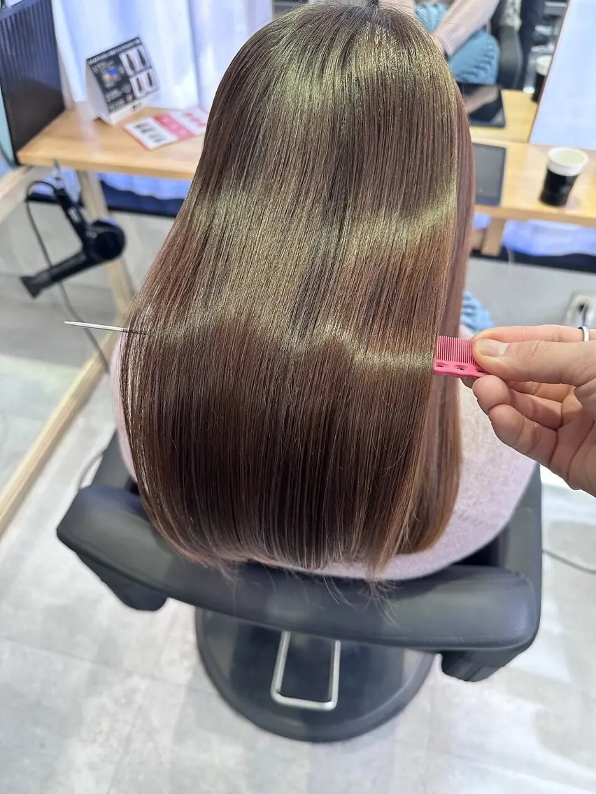 ✨🧚♀️毎月のメンテコース🧚♀️✨髪質改善カラー+トリートメント¥11000の写真