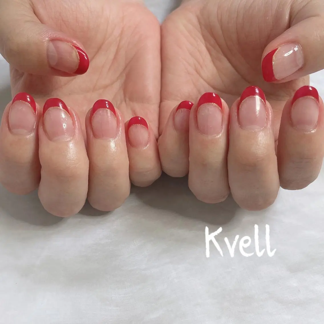 ネイル フレンチネイル ハンドネイル nailsalon Kvellのネイルデザイン