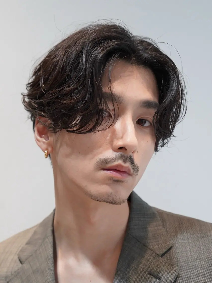 パーマ メンズ カット パーマ 髙村 心のヘアスタイル