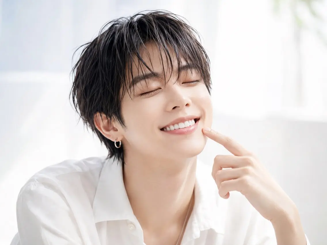 【メンズ限定】ホワイトニング+美容鍼10本+フェイシャルトリートメント✨輪郭・小顔・浮腫が気になる方におすすめ🥰の写真