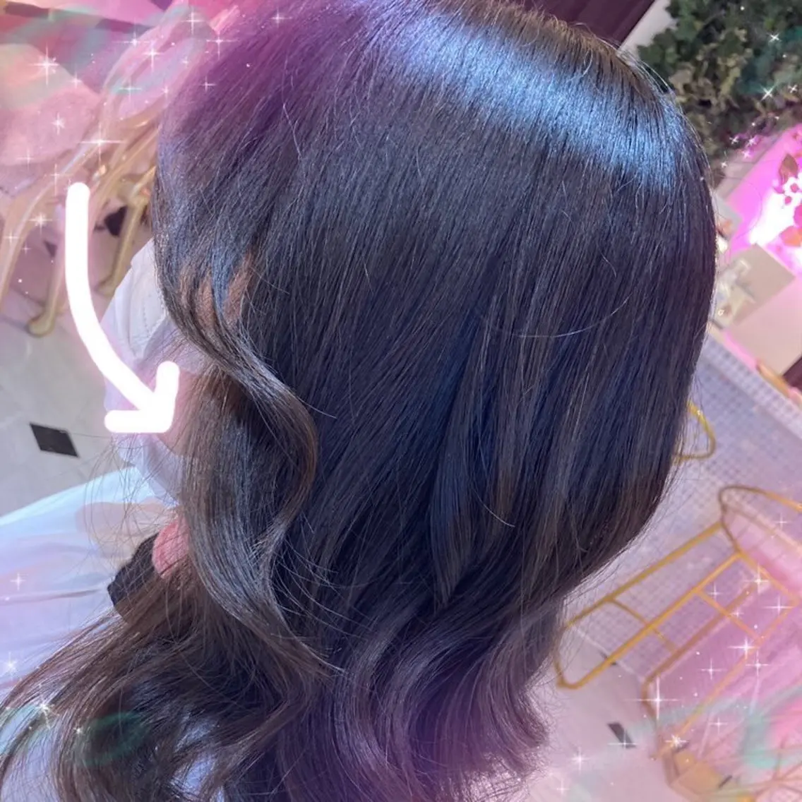 ロング カラー ビューティサロン ミルクのヘアスタイル