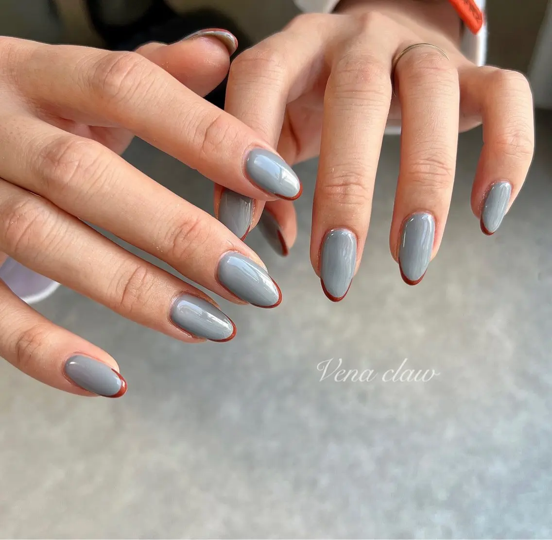 ネイル フレンチネイル Vena clawのネイルデザイン