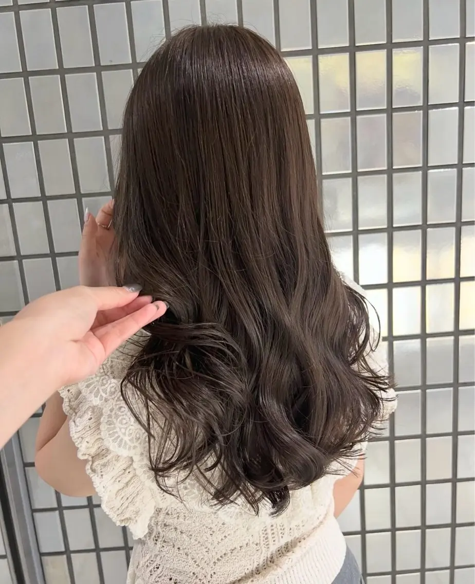 ロング カラー 透明感カラー カット ヘアカラー トリートメント akane/ボブ /ブラウンベージュのヘアスタイル