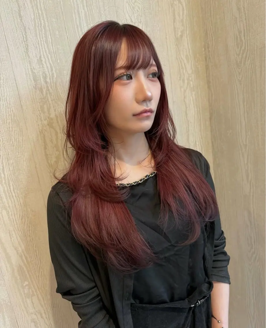 ロング カラー 顔周りカット レイヤーカット ウルフカット ヘアカラー トリートメント 河合秀明/ショート /ボブ/レイヤーのヘアスタイル