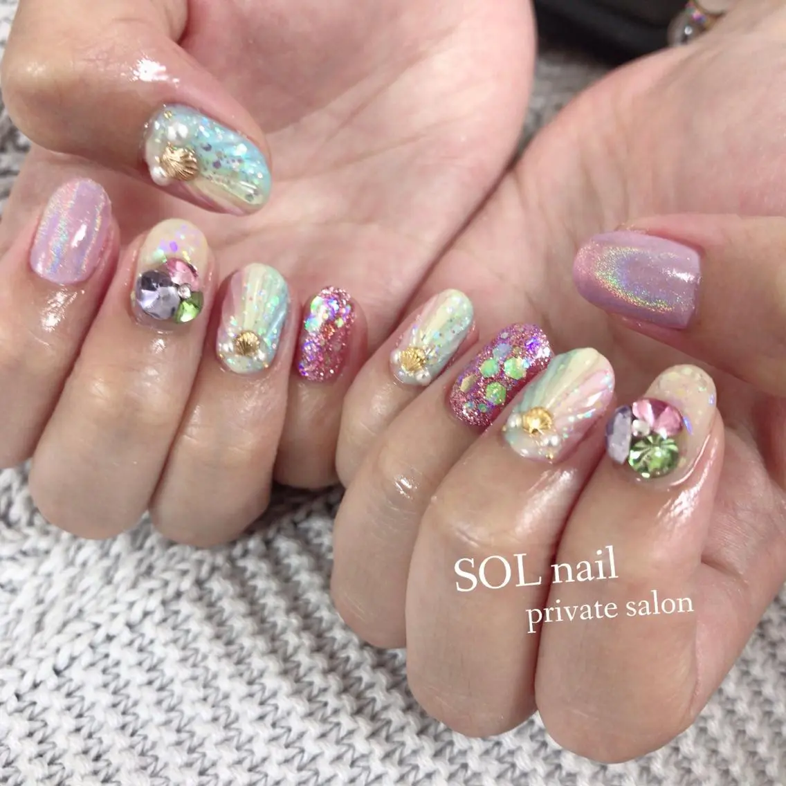 ネイル アートネイル ハンドネイル SOL NAILのネイルデザイン