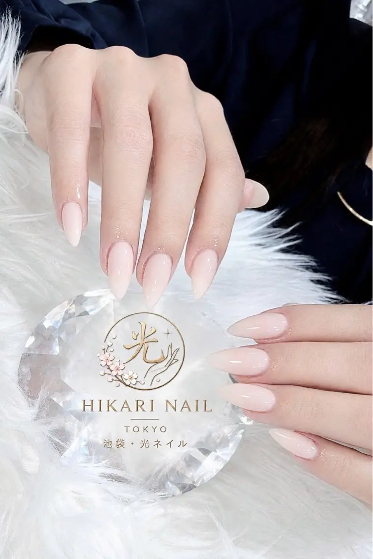 ネイル チークネイル 長さ出し フレンチネイル ガーリー ハロウィン ハンドネイル HikariNail Ikebukuroのネイルデザイン