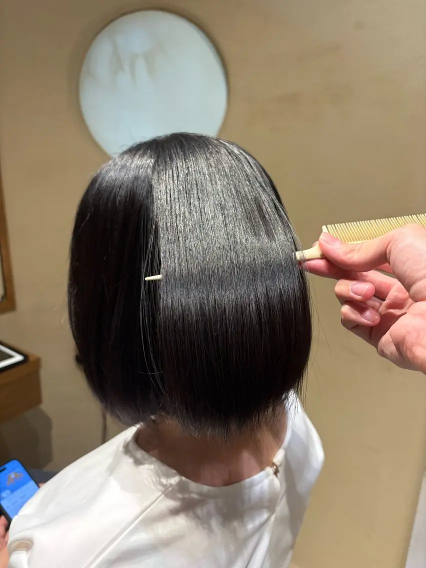 ショート 縮毛矯正 カット 縮毛矯正 メンズ/フェードカ ット中目黒akaneのヘアスタイル