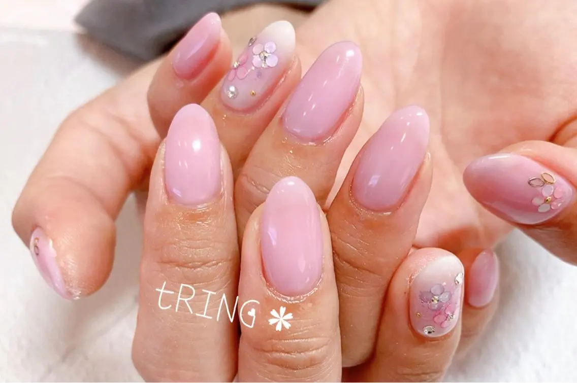 ネイル ハンドネイル tRING＊ しいの木台のネイルデザイン